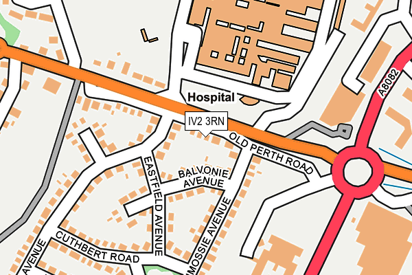 IV2 3RN map - OS OpenMap – Local (Ordnance Survey)