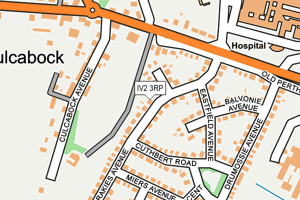 IV2 3RP map - OS OpenMap – Local (Ordnance Survey)