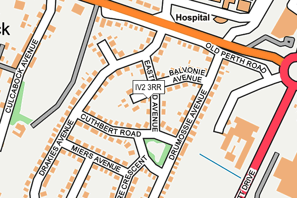 IV2 3RR map - OS OpenMap – Local (Ordnance Survey)