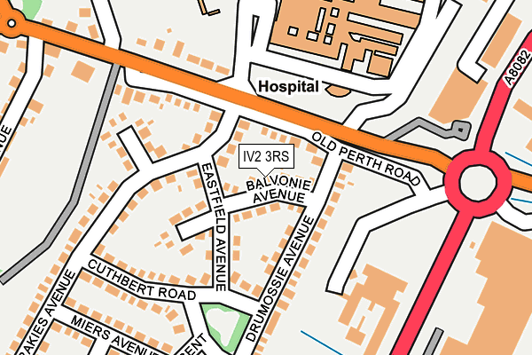 IV2 3RS map - OS OpenMap – Local (Ordnance Survey)