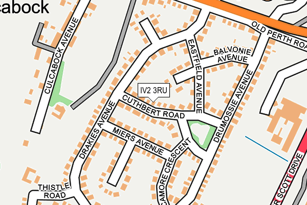 IV2 3RU map - OS OpenMap – Local (Ordnance Survey)