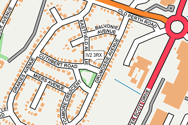 IV2 3RX map - OS OpenMap – Local (Ordnance Survey)