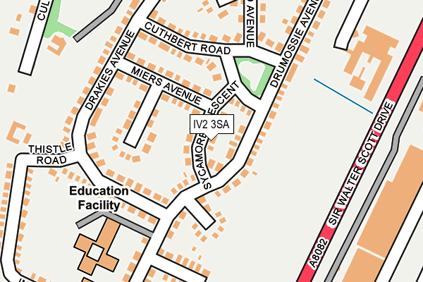 IV2 3SA map - OS OpenMap – Local (Ordnance Survey)