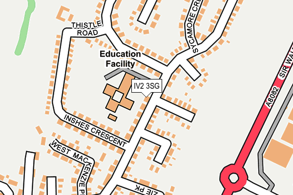 IV2 3SG map - OS OpenMap – Local (Ordnance Survey)