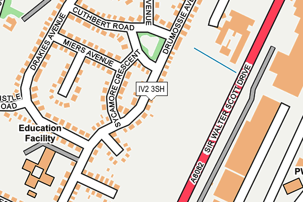 IV2 3SH map - OS OpenMap – Local (Ordnance Survey)