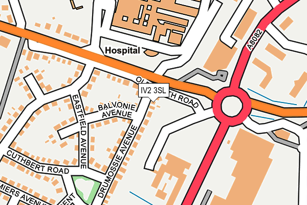 IV2 3SL map - OS OpenMap – Local (Ordnance Survey)