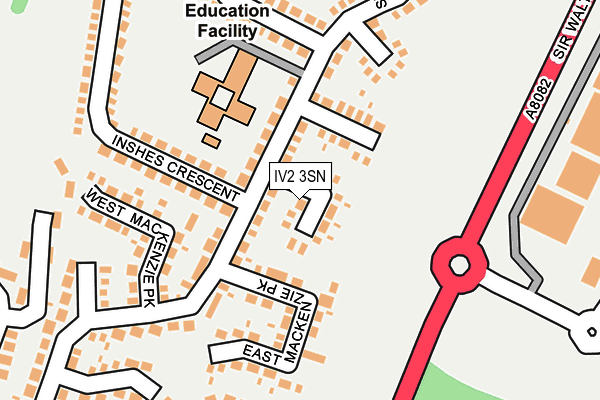 IV2 3SN map - OS OpenMap – Local (Ordnance Survey)