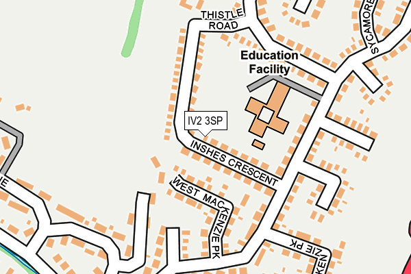 IV2 3SP map - OS OpenMap – Local (Ordnance Survey)