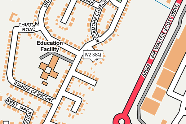 IV2 3SQ map - OS OpenMap – Local (Ordnance Survey)