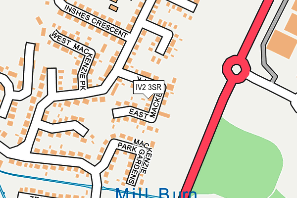 IV2 3SR map - OS OpenMap – Local (Ordnance Survey)