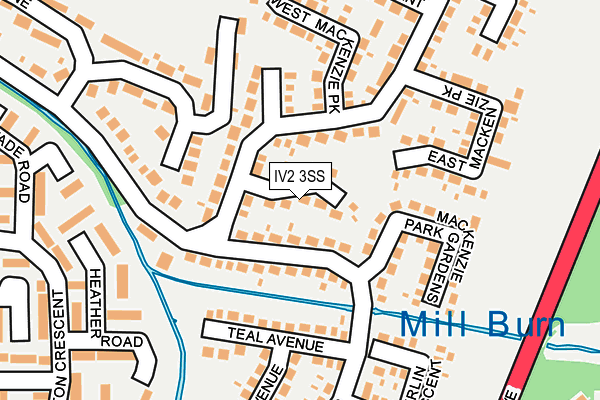 IV2 3SS map - OS OpenMap – Local (Ordnance Survey)