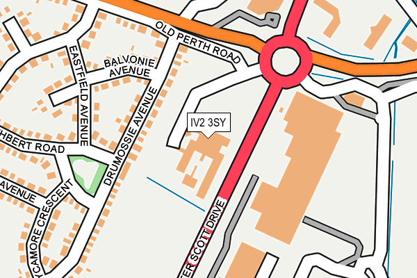 IV2 3SY map - OS OpenMap – Local (Ordnance Survey)