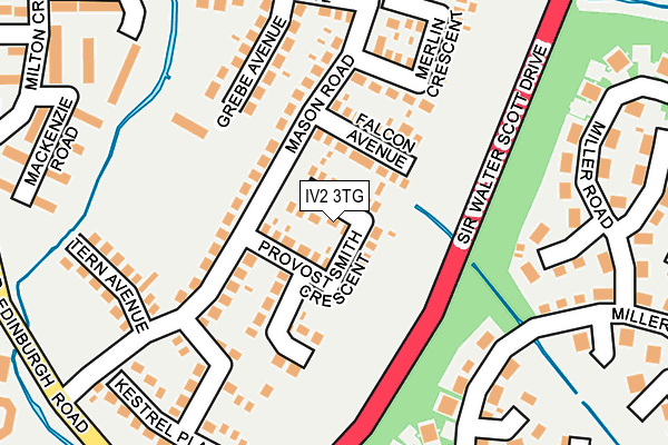 IV2 3TG map - OS OpenMap – Local (Ordnance Survey)