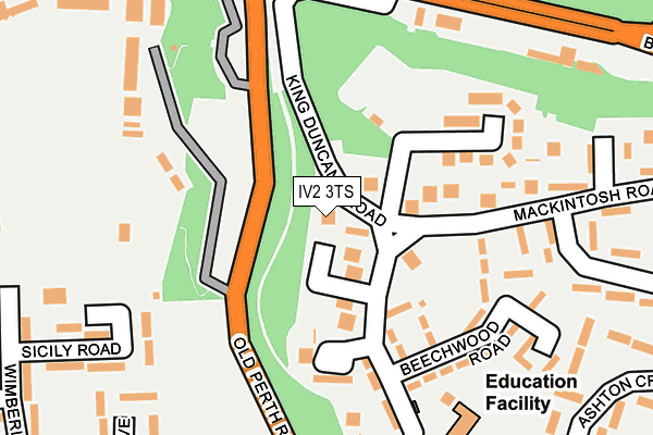 IV2 3TS map - OS OpenMap – Local (Ordnance Survey)