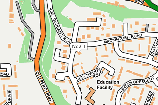 IV2 3TT map - OS OpenMap – Local (Ordnance Survey)