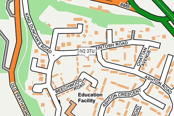 IV2 3TU map - OS OpenMap – Local (Ordnance Survey)