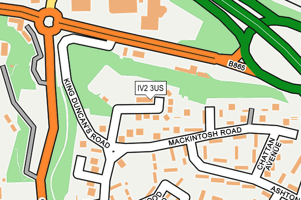 IV2 3US map - OS OpenMap – Local (Ordnance Survey)