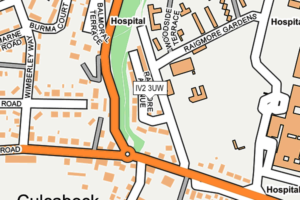 IV2 3UW map - OS OpenMap – Local (Ordnance Survey)