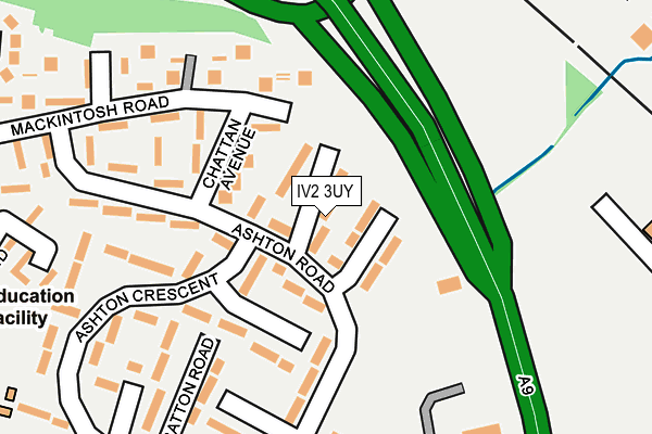 IV2 3UY map - OS OpenMap – Local (Ordnance Survey)