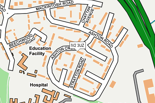 IV2 3UZ map - OS OpenMap – Local (Ordnance Survey)