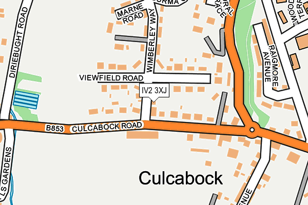 IV2 3XJ map - OS OpenMap – Local (Ordnance Survey)