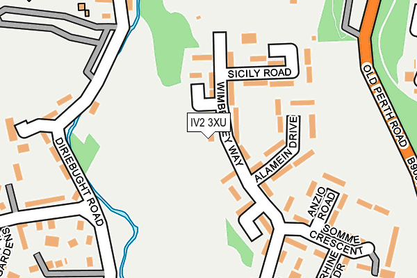 IV2 3XU map - OS OpenMap – Local (Ordnance Survey)