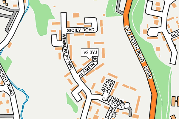 IV2 3YJ map - OS OpenMap – Local (Ordnance Survey)