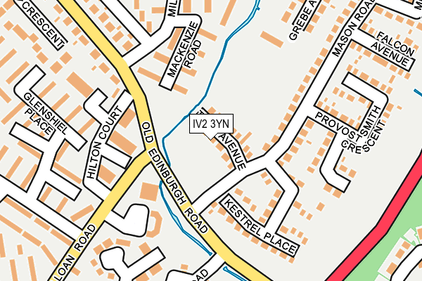 IV2 3YN map - OS OpenMap – Local (Ordnance Survey)