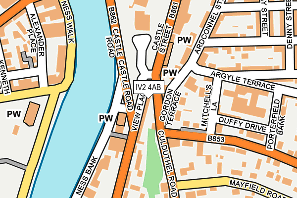 IV2 4AB map - OS OpenMap – Local (Ordnance Survey)