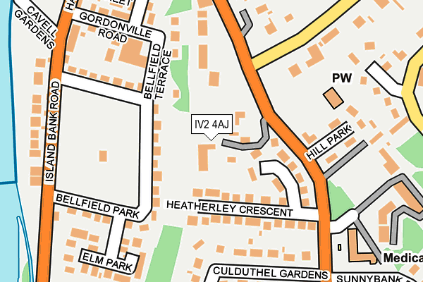 IV2 4AJ map - OS OpenMap – Local (Ordnance Survey)