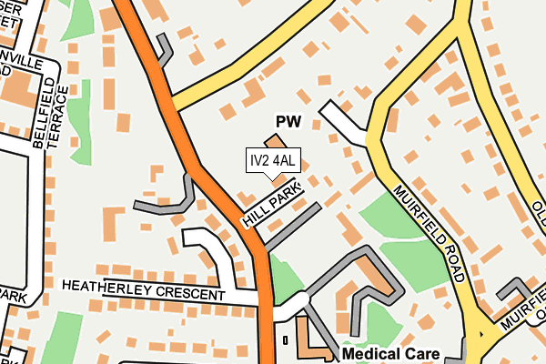 IV2 4AL map - OS OpenMap – Local (Ordnance Survey)