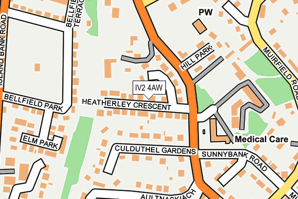 IV2 4AW map - OS OpenMap – Local (Ordnance Survey)