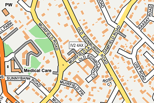 IV2 4AX map - OS OpenMap – Local (Ordnance Survey)