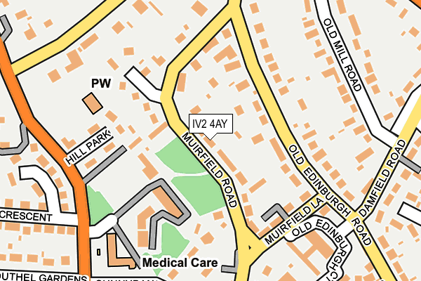 IV2 4AY map - OS OpenMap – Local (Ordnance Survey)