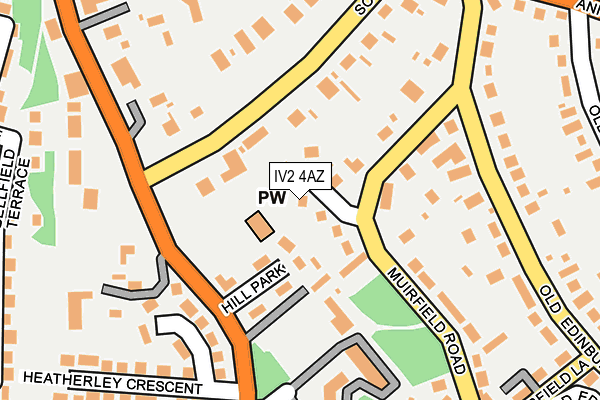 IV2 4AZ map - OS OpenMap – Local (Ordnance Survey)