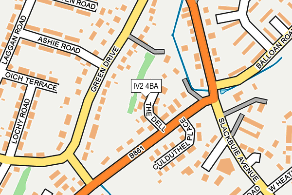 IV2 4BA map - OS OpenMap – Local (Ordnance Survey)