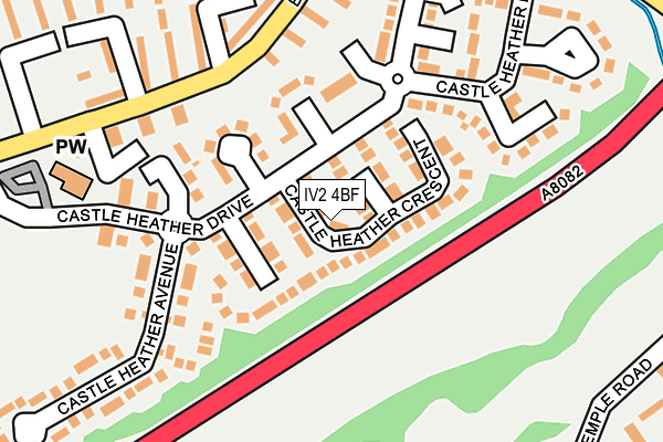 IV2 4BF map - OS OpenMap – Local (Ordnance Survey)