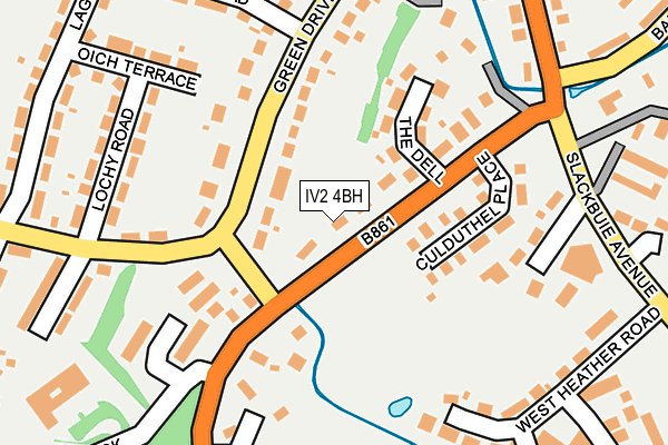 IV2 4BH map - OS OpenMap – Local (Ordnance Survey)