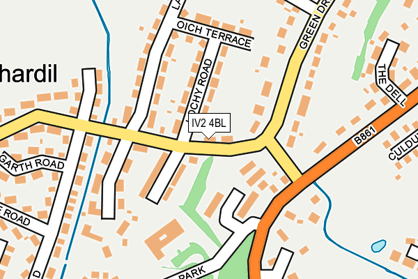 IV2 4BL map - OS OpenMap – Local (Ordnance Survey)