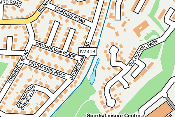 IV2 4DB map - OS OpenMap – Local (Ordnance Survey)
