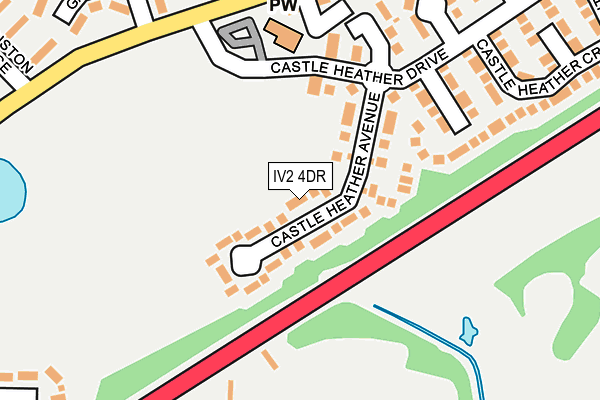 IV2 4DR map - OS OpenMap – Local (Ordnance Survey)