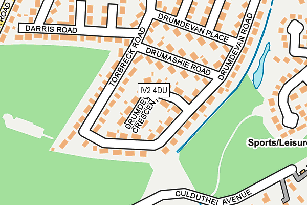 IV2 4DU map - OS OpenMap – Local (Ordnance Survey)