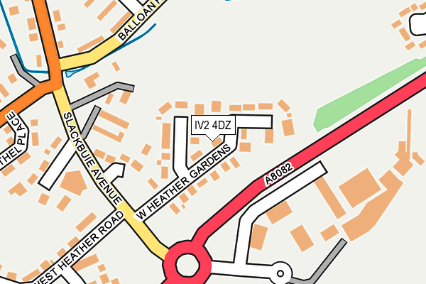 IV2 4DZ map - OS OpenMap – Local (Ordnance Survey)