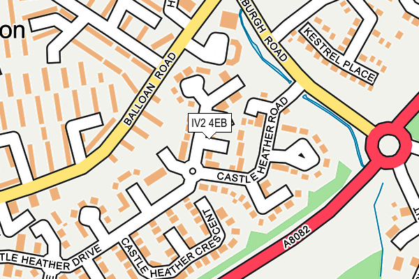 IV2 4EB map - OS OpenMap – Local (Ordnance Survey)