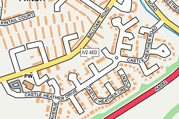 IV2 4ED map - OS OpenMap – Local (Ordnance Survey)