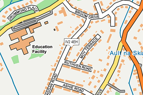 IV2 4EH map - OS OpenMap – Local (Ordnance Survey)