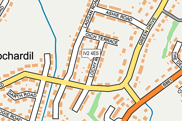 IV2 4ES map - OS OpenMap – Local (Ordnance Survey)