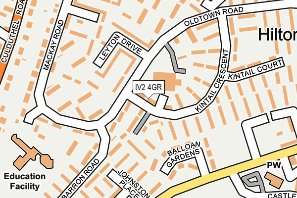 IV2 4GR map - OS OpenMap – Local (Ordnance Survey)