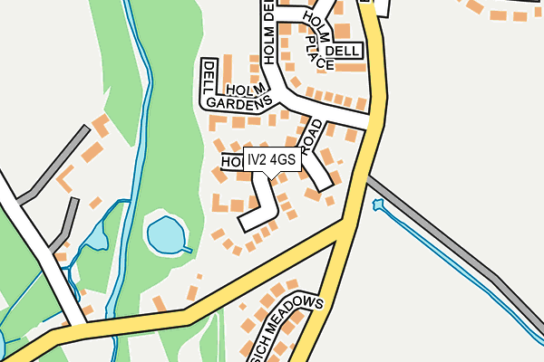 IV2 4GS map - OS OpenMap – Local (Ordnance Survey)