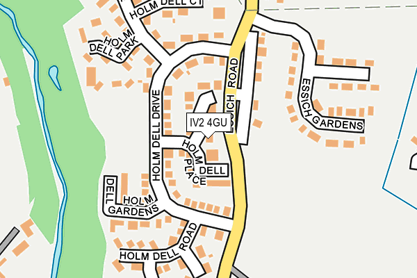 IV2 4GU map - OS OpenMap – Local (Ordnance Survey)